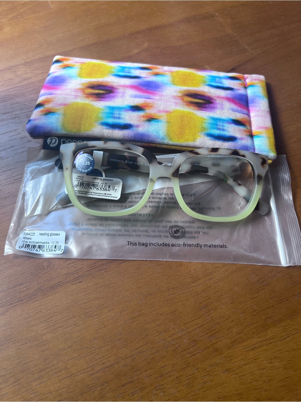 PEEPERS Blue Light Reading Glasses with Floral Case